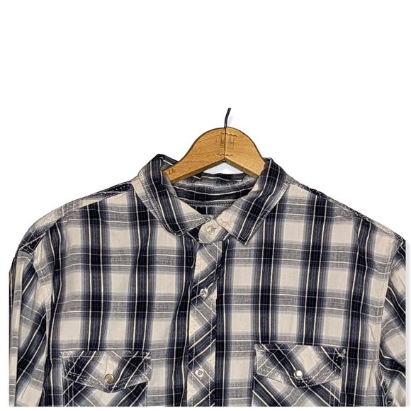 Chals Long Sleeved Button Down Plaid Shirt Size XXL - Picture 2 of 13